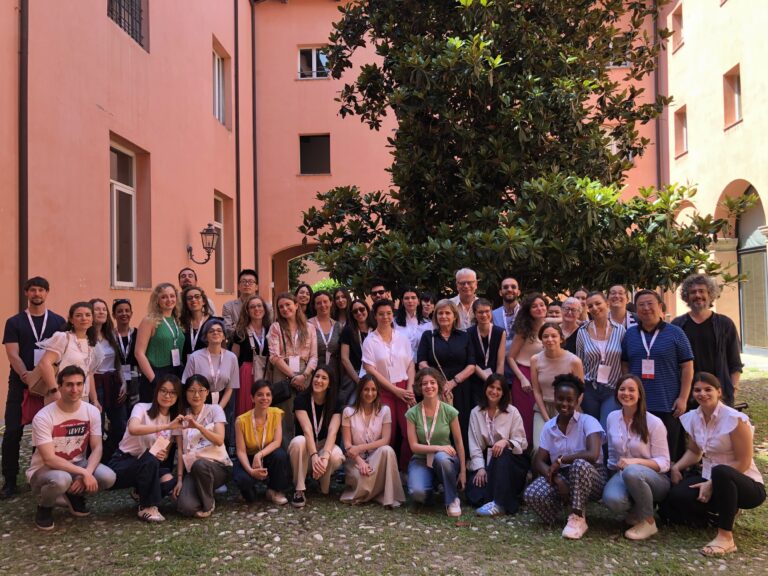 Group photo of participants, lecturers, and organisers at the 2023 Summer School in Digital Humanties in Modena.