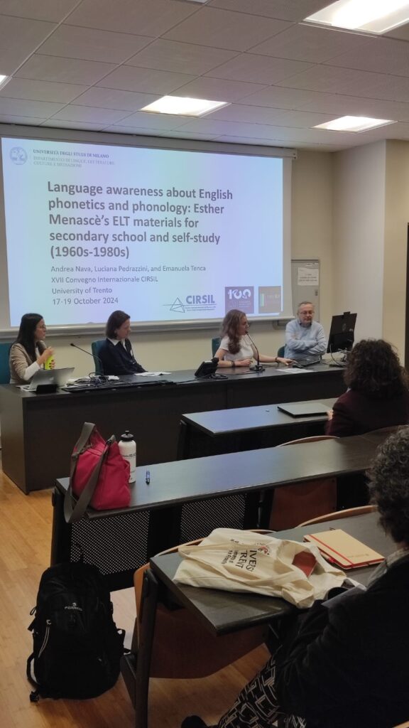 From left to right: Sabrina Francesconi (Chair), Luciana Pedrazzini, Emanuela Tenca, and Andrea Nava.